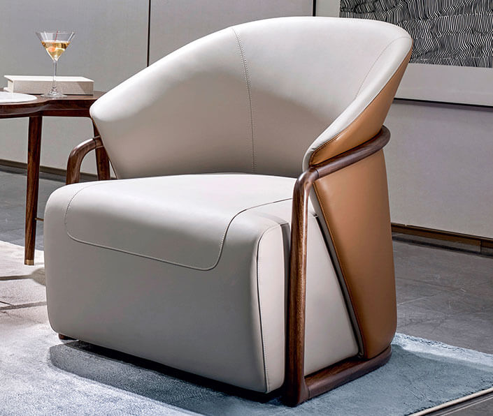 材質-烏金木+意大利小黃牛皮+華潤漆