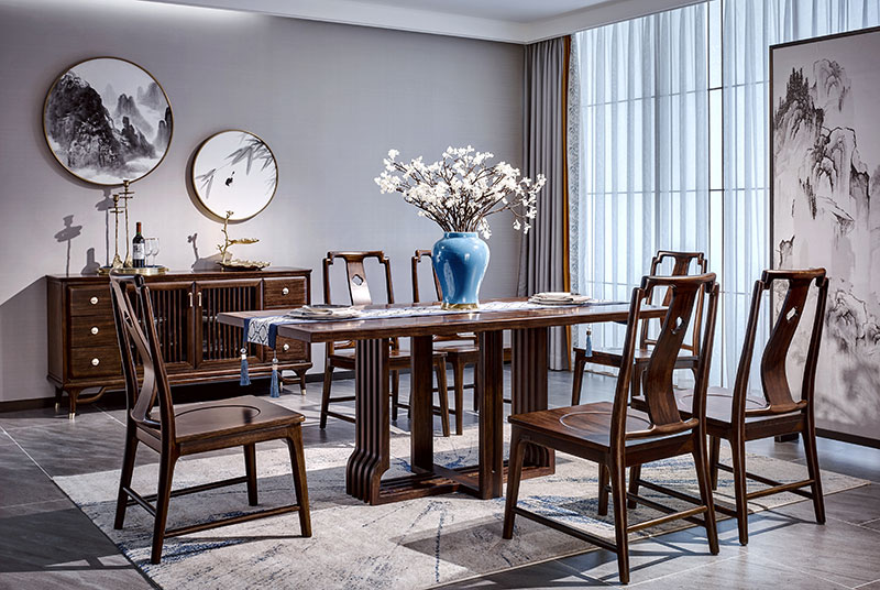 烏金木新中式家具黑檀材質