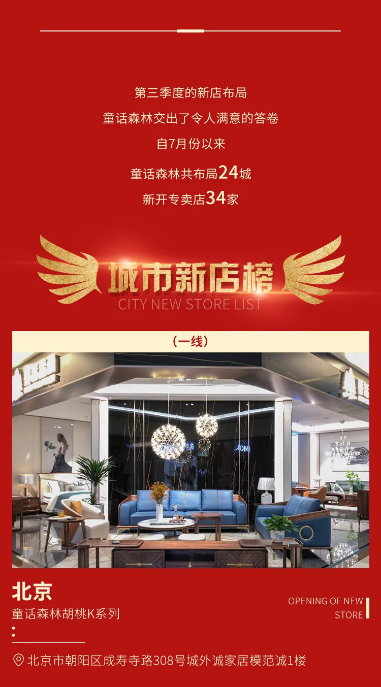 與國同慶！童話森林“胡桃KTH18”第三季度24城34店火熱上線