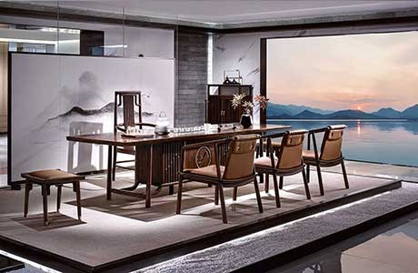 銘悅茶臺-東方先生 客廳空間 童話森林新中式實木家具