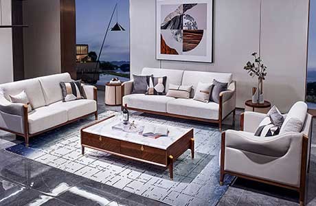 云逸 -現代簡奢 客廳空間-童話森林胡桃K烏金木實木家具