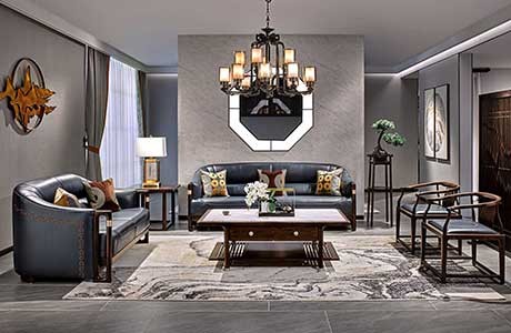 青峰-東方先生 客廳空間 童話森林新中式實木家具